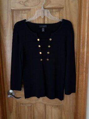 Cable & Gauge button detail sweater